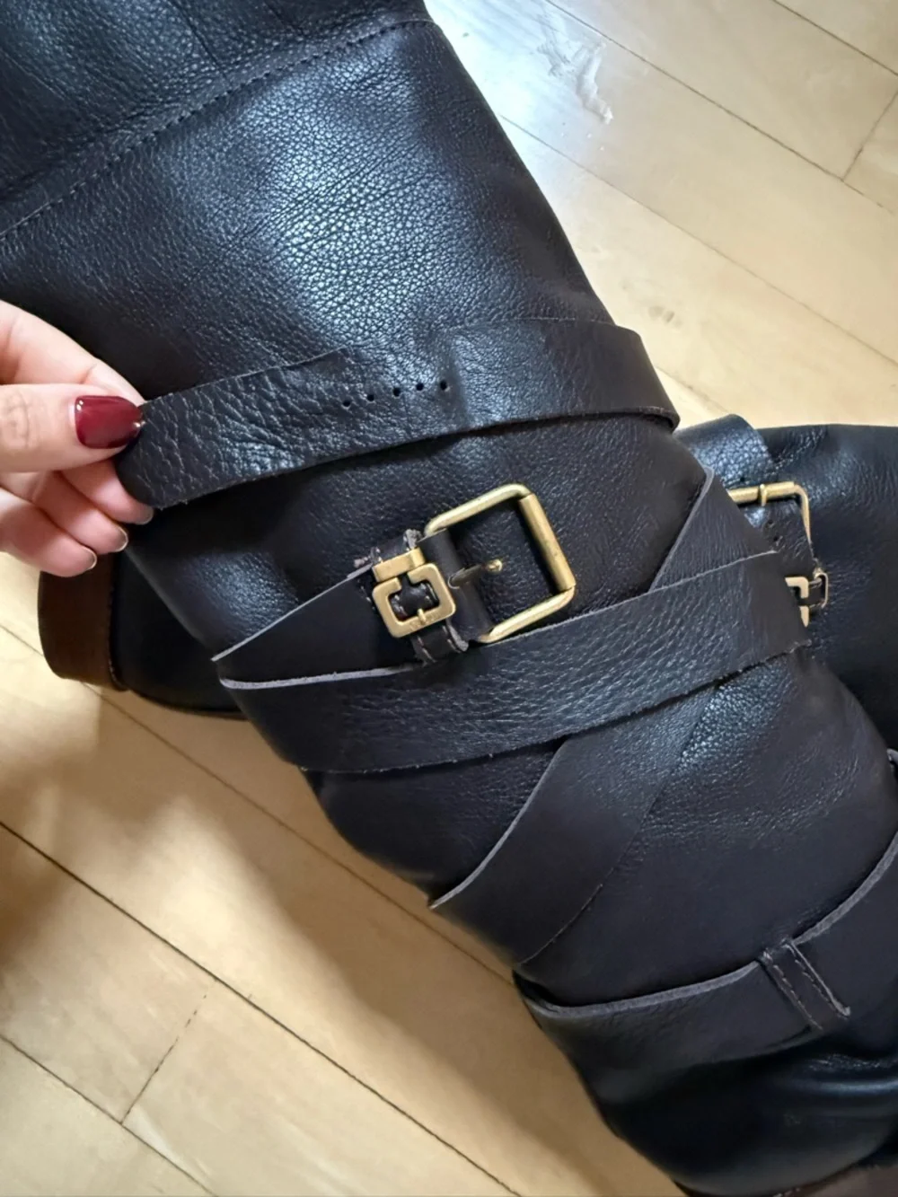 Chloé Prince Paddington Brown Leather Boots 7